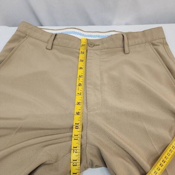 FootJoy Men's Size 34 x 30 Kahki Flat Front Polyester Blend Flat Front Golf Pant - Picture 4 of 11